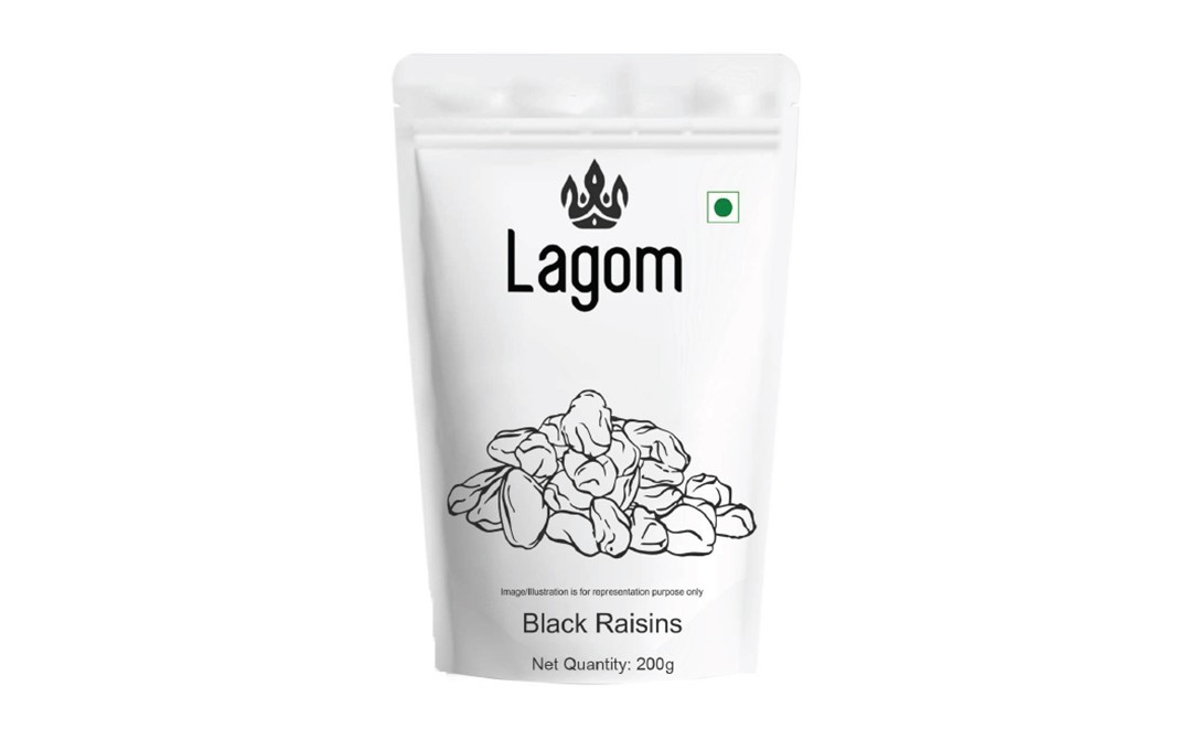 Lagom Black Raisins    Pack  200 grams